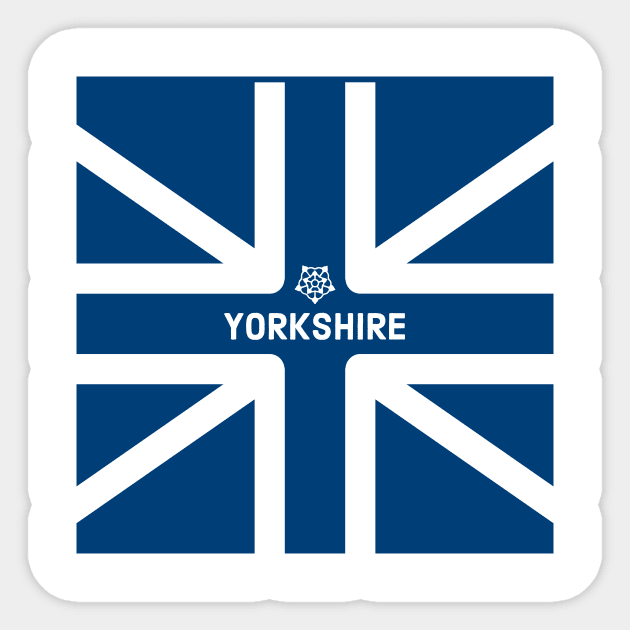 Yorkshire Union Jack Sticker by Room Thirty Four